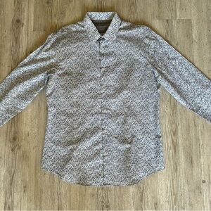 Wrinkle-free Calvin Klein extreme slim fit dress/dinner shirt